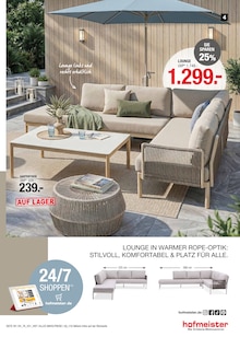 Gartenmöbel im hofmeister Prospekt "GARTENMÖBELMarkt" mit 20 Seiten (Heilbronn)