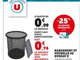 Rangement et poubelle de bureau - U dans le catalogue Super U