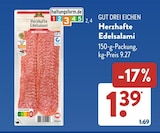 ALDI SÜD Wiesbaden - Herzhafte Edelsalami Angebot im Prospekt Herzhafte Edelsalami bei ALDI SÜD im Wiesbaden Prospekt für 1,39 €