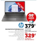 Ordinateur portable 15,6" - hp - Hyper U à Rouen Ordinateur portable 15,6" - hp en promo chez Hyper U Rouen à 329,00 €