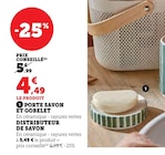 Porte savon et gobelet - Super U à Montpellier Porte savon et gobelet en promo chez Super U Montpellier à 4,49 €