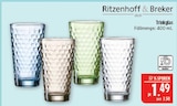 Trinkglas im Angebot bei Marktkauf in Hof Trinkglas Angebote von Ritzenhoff & Breker bei Marktkauf Hof für 1,49 €