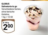 Sahnetorte to go Angebote von Globus bei GLOBUS Gießen für 2,00 €