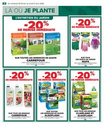 Prix et réduction Gazon dans le prospectus Carrefour en cours Offre Gazon dans le catalogue Carrefour du moment à la page 18