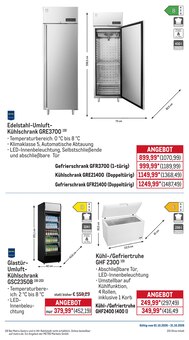 Kühlschrank im METRO Prospekt "Monatsmenü Oktober" mit 43 Seiten (Landau (Pfalz))