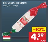Echt ungarische Salami bei Netto Marken-Discount im Wiesenau Prospekt für 4,29 €