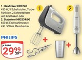 Handmixer HR3740 im Angebot bei GLOBUS in Altenburg Handmixer HR3740 Angebote von PHILIPS bei GLOBUS Altenburg für 29,99 €