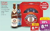Weißbier Hell im Angebot bei Netto Marken-Discount in Lüneburg Weißbier Hell Angebote von Erdinger bei Netto Marken-Discount Lüneburg für 8,44 €