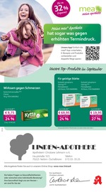 mea - meine apotheke Apotheken Prospekt der aktuellen Woche mit 4 Seiten, gültig von 01.09.2026 bis 30.09.2026, in Wiernsheim und Umgebung Aktueller mea - meine apotheke Apotheken Prospekt in Wiernsheim und Umgebung, "Unsere September-Angebote" mit 4 Seiten, 01.09.2026 - 30.09.2026