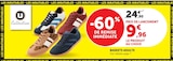 Super U Sainte-Soulle - Promo Baskets adulte rayées bleu marine Promo Baskets adulte rayées bleu marine à 9,96 € dans le catalogue Super U à Sainte-Soulle