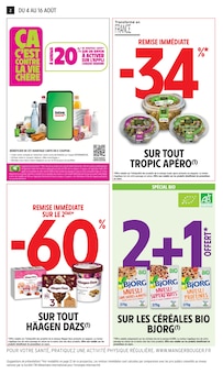 Catalogue Intermarché Super à Descartes cette semaine, valable du 04/08/2026 au 16/08/2026 Prospectus Intermarché Super à Descartes, "-60% DE REMISE IMMÉDIATE SUR LE 2ÈME", 28 pages de promos valables du 04/08/2026 au 16/08/2026