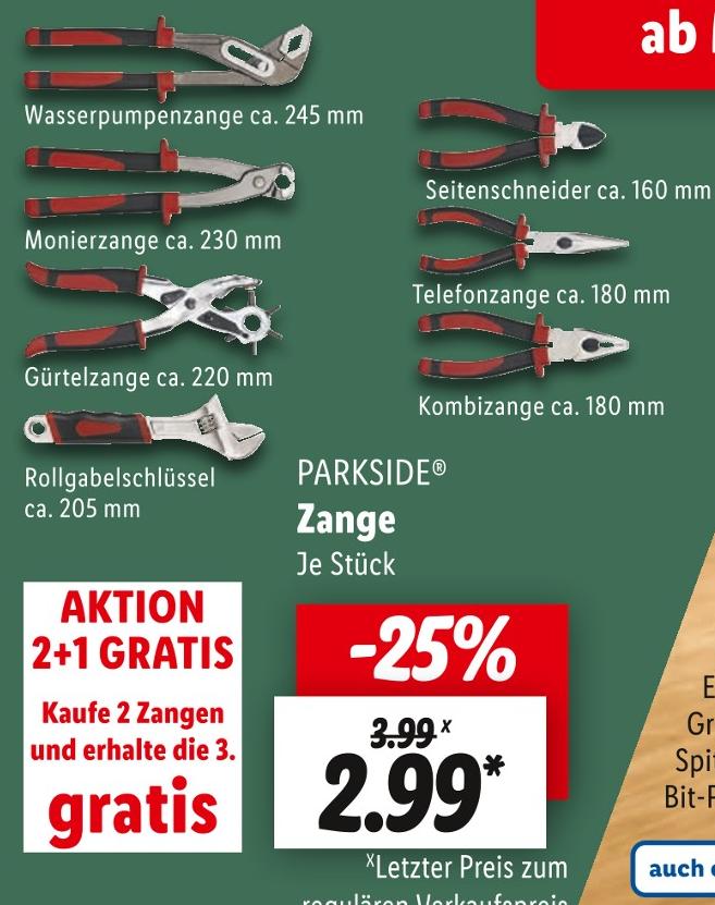 Zange kaufen in Erlangen - günstige Angebote in Erlangen
