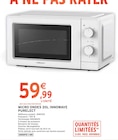 Micro ondes 20l innowave - PURELECT en promo chez Intermarché Calais à 59,99 €