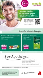 mea - meine apotheke Apotheken Prospekt der aktuellen Woche mit 4 Seiten, gültig von 01.08.2026 bis 31.08.2026, in Sigmarszell und Umgebung Aktueller mea - meine apotheke Apotheken Prospekt in Sigmarszell und Umgebung, "Unsere August-Angebote" mit 4 Seiten, 01.08.2026 - 31.08.2026