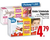 Kinder Schokolade im EDEKA Prospekt Schokolade von Kinder im aktuellen EDEKA Prospekt für 4,79 €