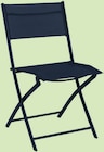 Chaise pliante acier et textilene en promo chez Intermarché Super Calais à 12,99 €