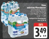 natürliches Mineralwasser im Angebot bei E center in Jena natürliches Mineralwasser Angebote von Vitrex bei E center Jena für 3,49 €
