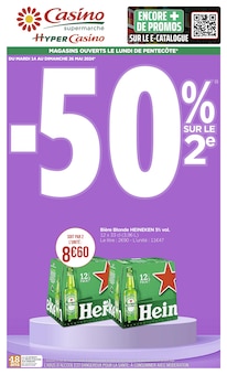 Promo Heineken dans le catalogue Casino Supermarchés du moment à la page 1