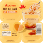 RIZ AU LAIT SUR LIT DE CARAMEL AUCHAN - AUCHAN - Auchan Hypermarché RIZ AU LAIT SUR LIT DE CARAMEL AUCHAN - AUCHAN à 1,49 € dans le catalogue Auchan Hypermarché