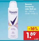 Deospray oder Roll-on Angebote von Rexona bei Netto Marken-Discount Mülheim für 1,89 €