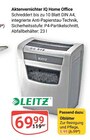 Aktenvernichter IQ Home Office im Angebot bei GLOBUS in Castrop-Rauxel Aktenvernichter IQ Home Office Angebote von LEITZ bei GLOBUS Castrop-Rauxel für 5,99 €