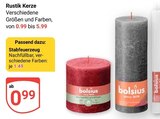 Rustik Kerze Angebote von Bolsius bei GLOBUS Bad Kreuznach für 0,99 €