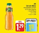 Saft oder Nektar Angebote von albi bei nah und gut Zwickau für 1,11 €