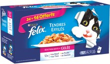 Carrefour Market Arcueil - Repas pour chat tendres effilés bœuf Promo Repas pour chat tendres effilés bœuf dans le catalogue Carrefour Market "La rentrée encore moins chère" à Arcueil