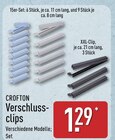 Verschlussclips von CROFTON für 1,29 € bei ALDI Nord im Angebot Verschlussclips von CROFTON im aktuellen ALDI Nord Prospekt