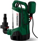 Pompe immergée pour eaux chargées - PARKSIDE en promo à 29,99 € chez Lidl Pompe immergée pour eaux chargées - PARKSIDE dans le catalogue Lidl