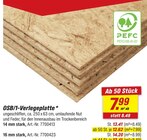 Aktuelles OSB/1-Verlegeplatte Angebot bei toom Baumarkt in Hannover ab 12,41 €