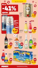 Orangina im Penny Prospekt Orangina im Penny Prospekt "Wer günstig will, muss Penny." auf Seite 36