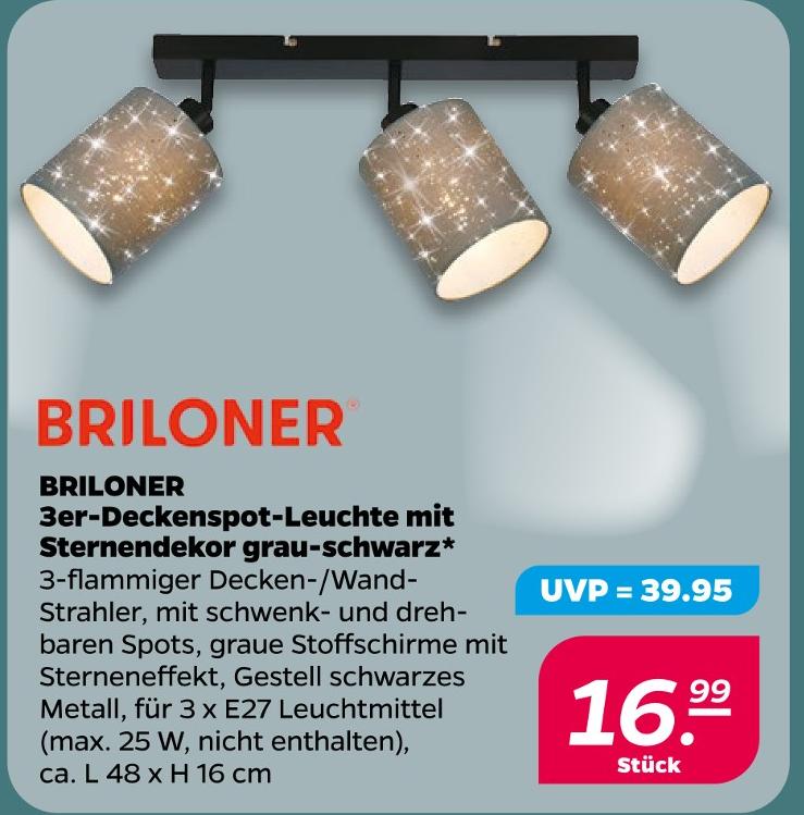 3er-Deckenspot-Leuchte mit Sternendekor