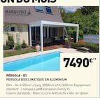 Promo Pergola bioclimatique en aluminium à 7 490,00 € dans le catalogue Tout Faire à Aurillac