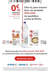 Catalogue Supermarchés Hyper U en cours à Canteleu et alentours, "PRIX MINI", 1 page, 16/06/2025 - 22/06/2025