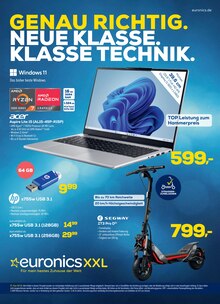 Aktueller EURONICS Prospekt "GENAU RICHTIG. NEUE KLASSE. KLASSE TECHNIK." Aktueller EURONICS Prospekt
