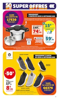 Promotion Écouteurs dans le prospectus Hyper U, valable du 09/09/2025 au 21/09/2025 Promo Écouteurs dans le catalogue Hyper U du moment à la page 11