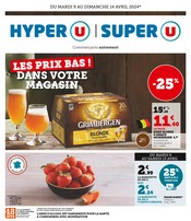 Prospectus Super U à Frasne, "Les prix bas ! Dans votre magasin", 12 pages de promos valables du 09/04/2024 au 14/04/2024
