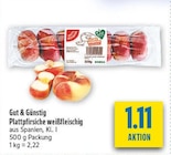 Plattpfirsiche weißfleischig bei diska im Prospekt "" für 1,11 €