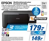 Multifunktionsdrucker EcoTank ET-2864 im Angebot bei expert in Neustadt Multifunktionsdrucker EcoTank ET-2864 Angebote von Epson bei expert Neustadt für 149,00 €