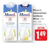 Fettarme H-Milch Angebote von MinusL bei E center Rüsselsheim für 1,49 €