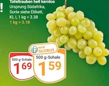 Aktuelles Tafeltrauben hell kernlos Angebot bei GLOBUS in Leipzig ab 1,59 €