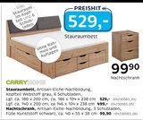 Aktuelles Stauraumbett oder Nachtschrank Angebot bei XXXLutz Möbelhäuser in Reutlingen ab 499,00 €