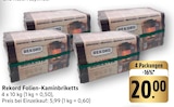Folien-Kaminbriketts Angebote von Rekord bei E center Kaiserslautern für 20,00 €