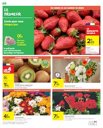 Prix et réduction Fleurs dans le prospectus Carrefour Market en cours Offre Fleurs dans le catalogue Carrefour Market du moment à la page 32