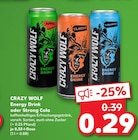 Aktuelles Energy Drink oder Strong Cola Angebot bei Kaufland in Ansbach ab 0,29 €