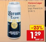 Lager von Corona im aktuellen Netto Marken-Discount Prospekt für 1,29 €