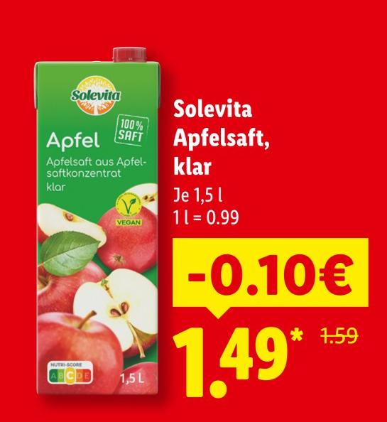 Apfelsaft, klar
