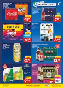 Coca Cola im Netto Marken-Discount Prospekt "Aktuelle Angebote" mit 59 Seiten (Bremen)