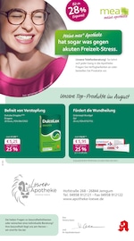 Aktueller mea - meine apotheke Apotheken Prospekt in Weener und Umgebung, "Unsere August-Angebote" mit 4 Seiten, 01.08.2025 - 31.08.2025